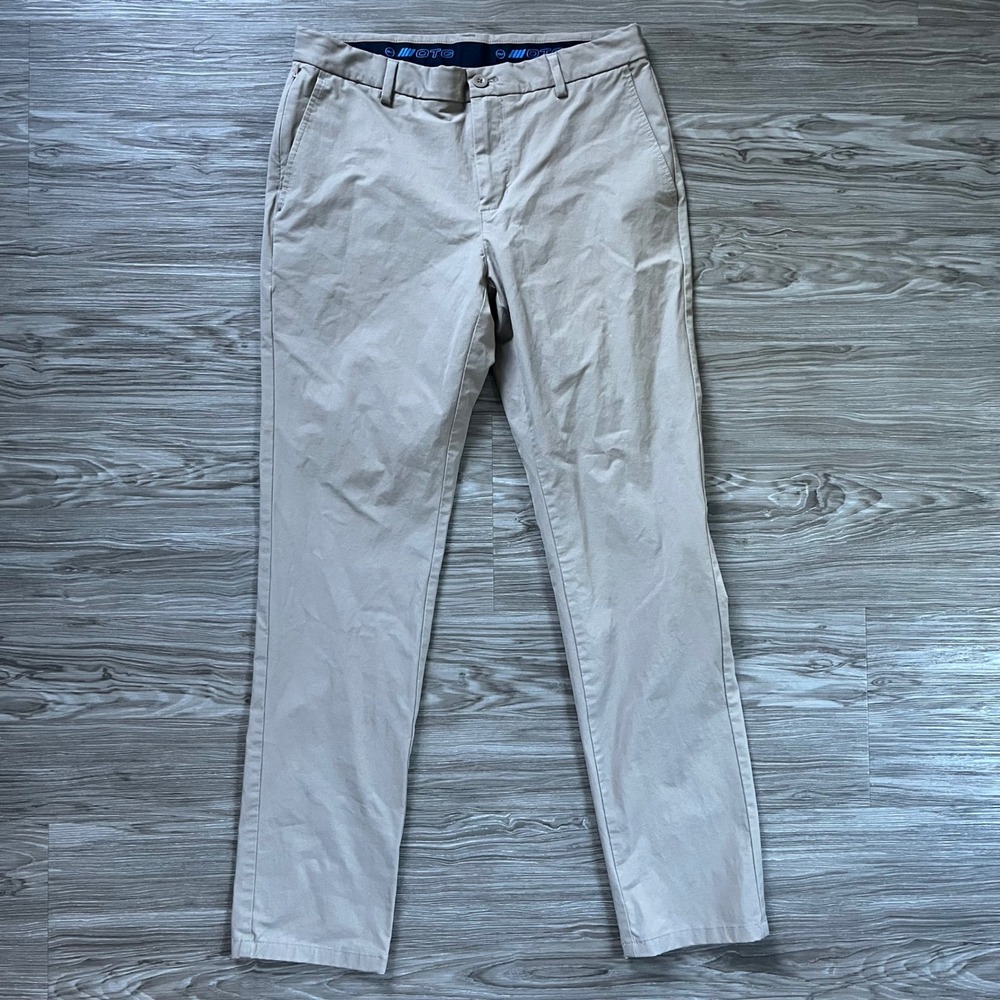 Vineyard Vines On-The-Go Pants Mens 32x32 Khaki Tan OTG Chino 1P000005
